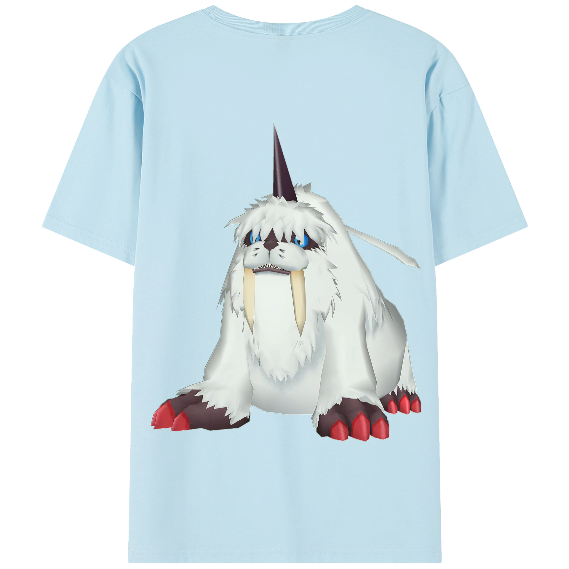 （画像用） Digimon デジタルモンスター/デジモン 綿100％半袖Tシャツ（背面プリント）